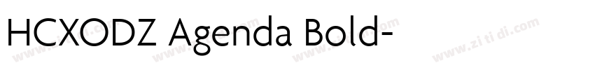 HCXODZ Agenda Bold字体转换
